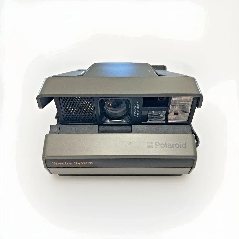 Vintage Polaroid Spectra System Instant Film Camera W/HandStrap Tested EUC